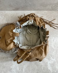 Image 10 of CARAMEL LEATHER AND FUR BAG