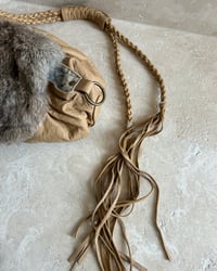 Image 7 of CARAMEL LEATHER AND FUR BAG