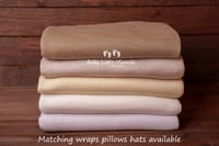 Image 1 of Ophelia backdrop fabric and wrap set natural