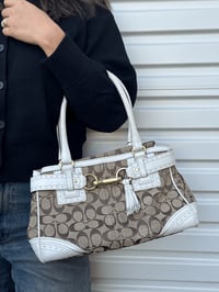 Image 2 of Authentic Preloved Coach Monogram Shoulder Bag