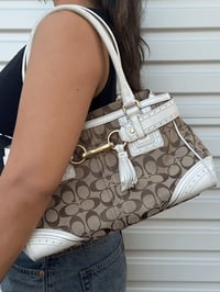 Image 1 of Authentic Preloved Coach Monogram Shoulder Bag