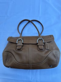 Image 3 of Authentic Preloved Coach Shoulder Bag in Tan