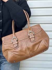 Image 11 of Authentic Preloved Coach Shoulder Bag in Tan