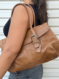 Image 2 of Authentic Preloved Coach Shoulder Bag in Tan