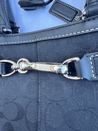 Image 6 of Authentic Preloved Monogram Coach Shoulder Bag in Black