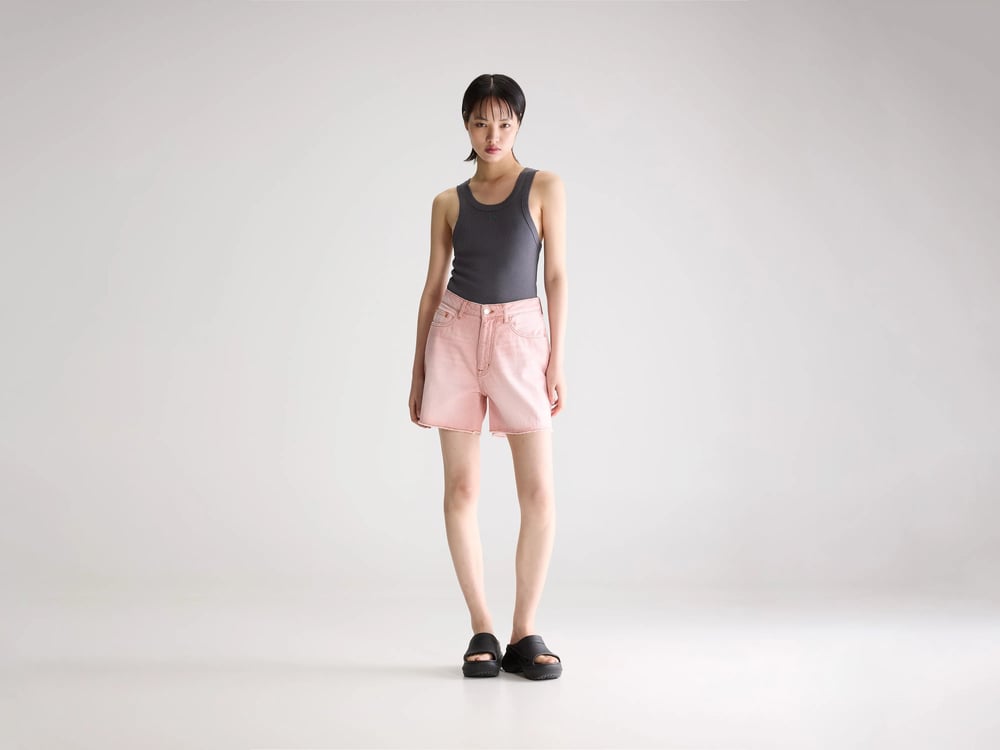Image of 2-Short denim Pactol rosa/Pink Snow
