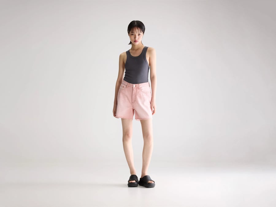 Image of 2-Short denim Pactol rosa/Pink Snow