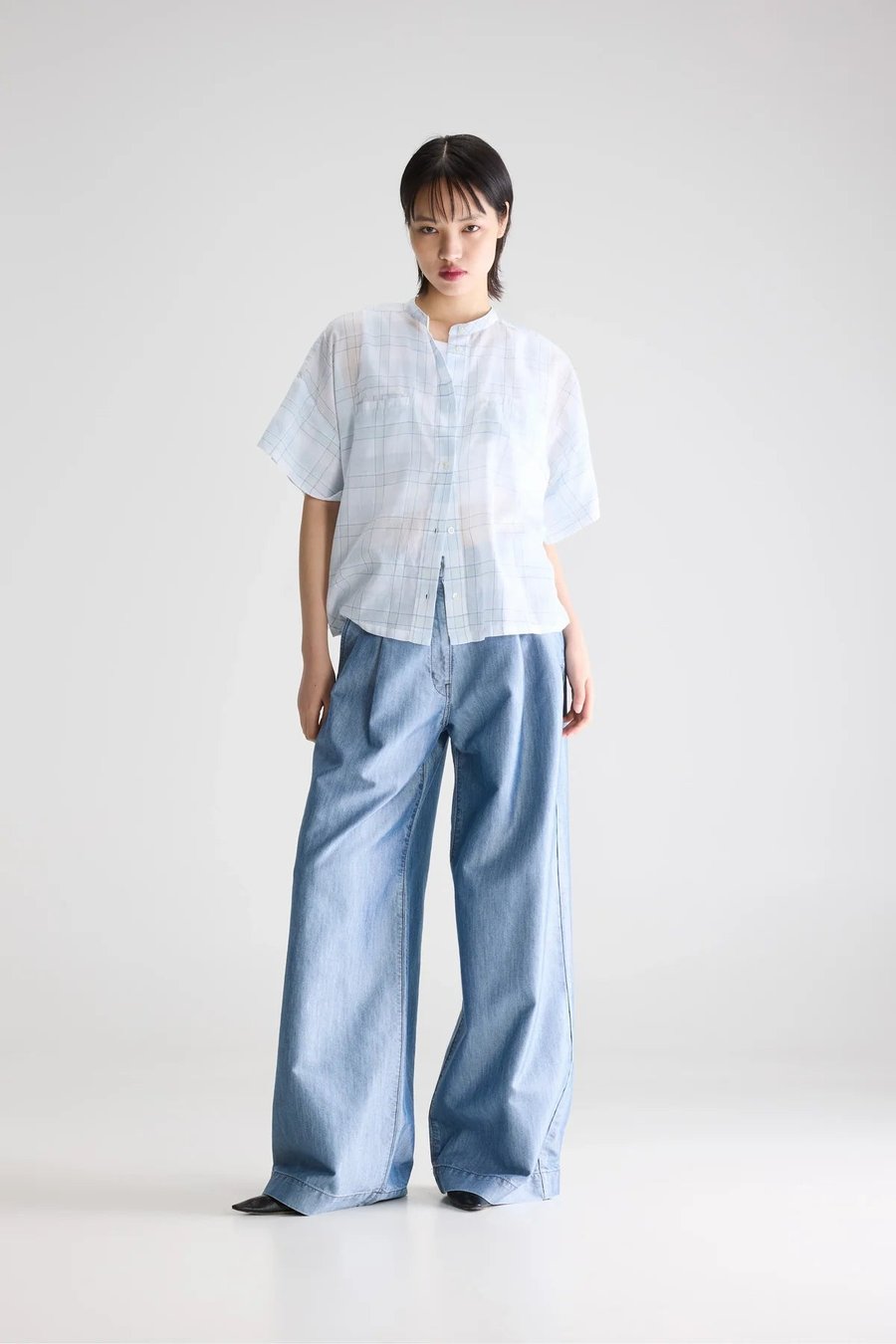 Image of 1-Camisa de cuadros Cloe