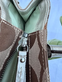 Image 5 of Authentic Preloved Coach Monogram Shoulder Bag with Green Scarf