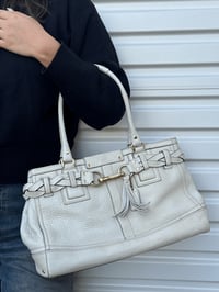 Image 3 of Authentic Preloved Coach Shoulder Bag in White