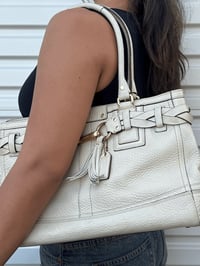 Image 1 of Authentic Preloved Coach Shoulder Bag in White