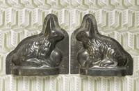 Image 1 of Vintage tin rabbit chocolate mould