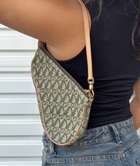 Image 9 of Authentic Preloved Christian Dior Mini Canvas Saddle Pochette Shoulder Bag