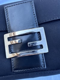 Image 4 of Authentic Preloved Fendi Baguette in Black Cotton
