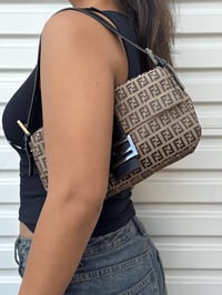 Image 1 of Authentic Preloved Fendi Zucchino Baguette