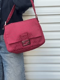 Image 2 of Authentic Preloved Fendi Zucchino Mamma in Red