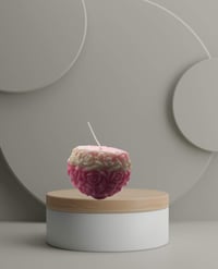 Rose Shaped Soy Candle – Pink Floral Scented Candle – Handmade Decorative Flower Candle Gift