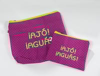 Image 4 of Monedero, neceser y/o funda de libro electrónico bordado ¡Ajó! ¡Aguás!