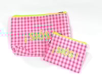 Monedero o neceser bordado ¡Siós!