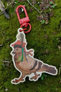 Image 2 of Cracow pigeon keychain
