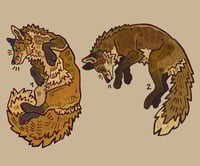 Image 2 of Fox stickers/magnets