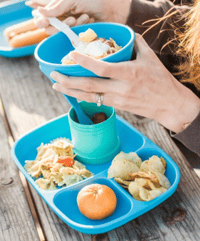 Image 2 of Replay Recycled Divided Tray Plate Large multiple colours