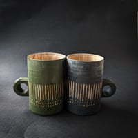 Image 1 of Straight Edge Handled Mug