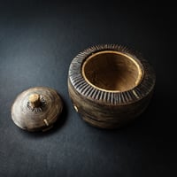 Image 2 of Ebonised locking lid box