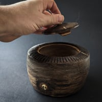 Image 3 of Ebonised locking lid box