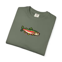 Image 4 of 8 Bit Rainbow Trout Tee