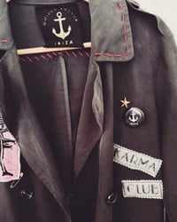 Image 5 of KARMA CLUB ¥ UNISEX ¥ UPCYCLED PUNK ¥IBIZA ¥TRENCH¥ 