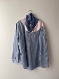 Image 1 of Santo Shirt Pink Blue Stripe