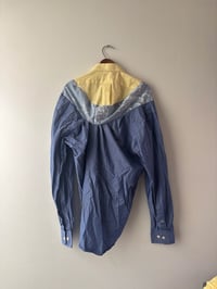 Image 5 of Santo Shirt Yellow Blue Stripe