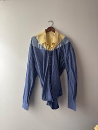 Image 4 of Santo Shirt Yellow Blue Stripe