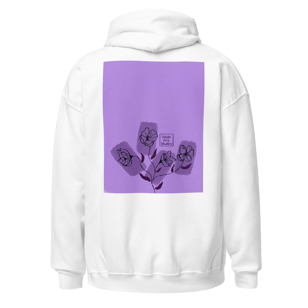 Image of purple flowers Hoodie