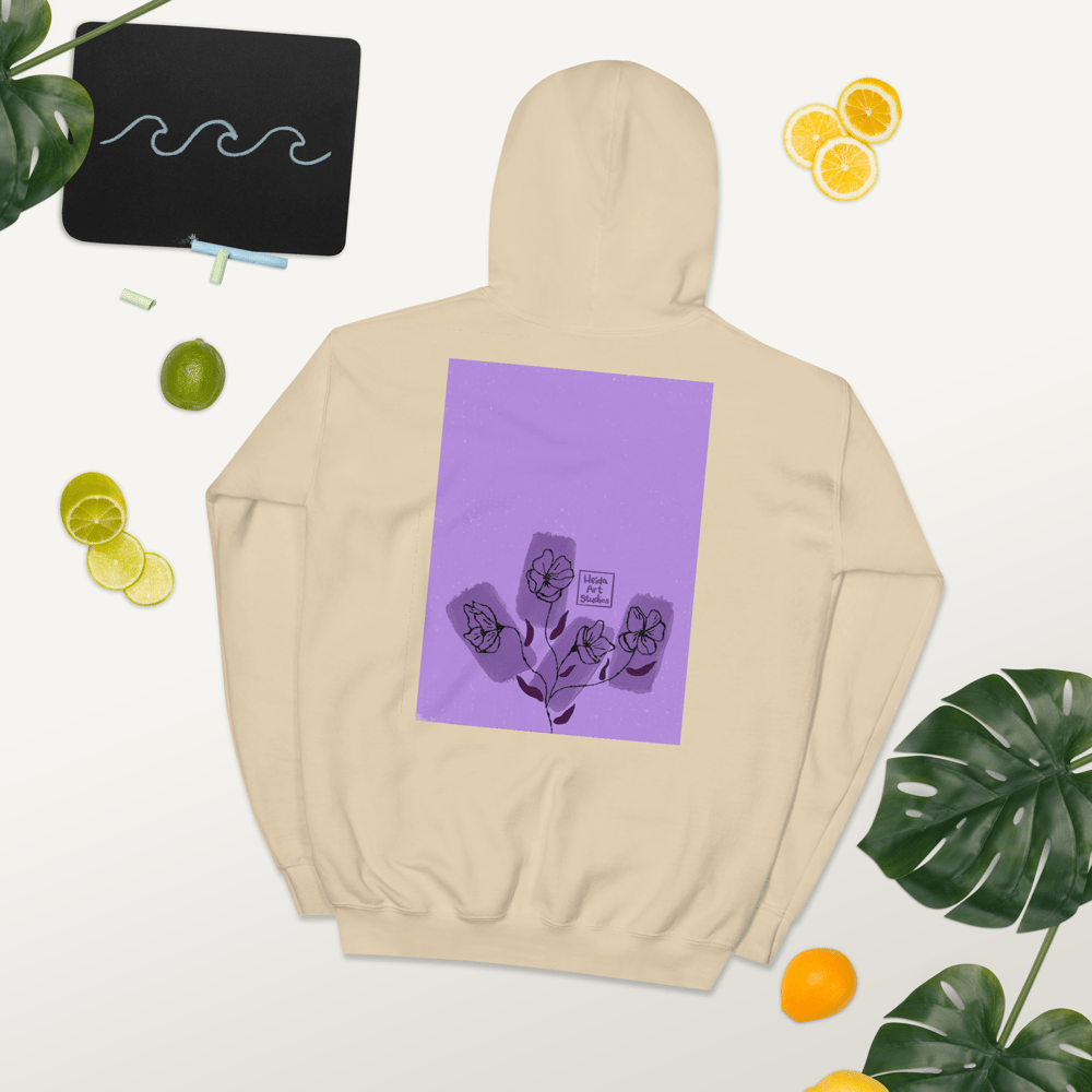 Image of purple flowers Hoodie