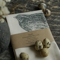 Image 4 of Organic Cotton Quail Tea Towel