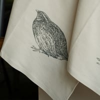 Image 3 of Organic Cotton Quail Tea Towel