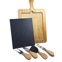 Customizable Charcuterie Board & Cheese Knife Set (5-Piece Gift Set)