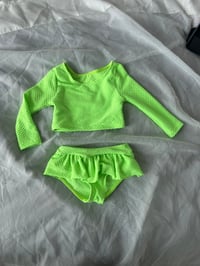 2 Piece Waffle Knit Swimsuit 