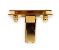 Image 2 of 2 x Adjustable 20°-90° Gold Plated Hinges 