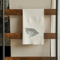 Image 2 of Organic Cotton Quail Tea Towel