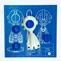 Image 1 of Glow-In-The-Dark Pocketnaut - Blue Faces!