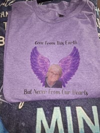 Memorial shirts Not for sale but can be customized 