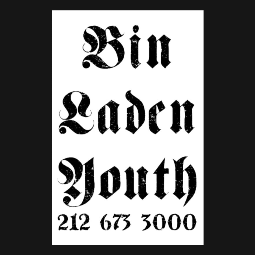 Image of BIN LADEN YOUTH STICKER