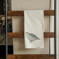Image 2 of Organic Cotton Red-Legged Partridge Tea Towel