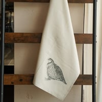 Image 1 of Organic Cotton Red-Legged Partridge Tea Towel