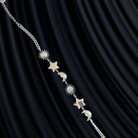 Image 2 of Glossy Sun Moon Bracelet Stainless Steel