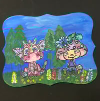 Image 1 of Fantasy Friends Dragon Mushroom Painting 