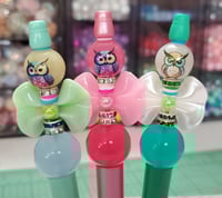 Image 1 of Owl Beaded Bow Pens